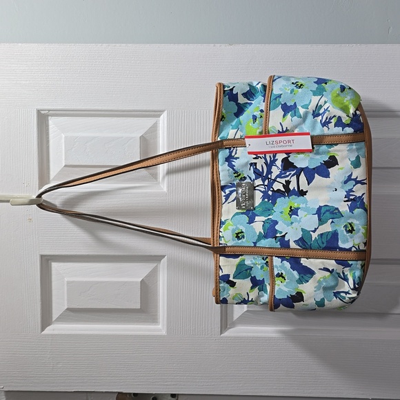Liz Sport by Liz Claiborne Handbags - Blue & White Floral Print Purse